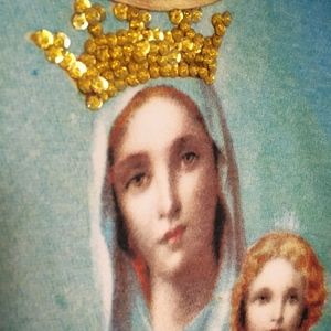 Graphic Tank with celestial SEQUINS